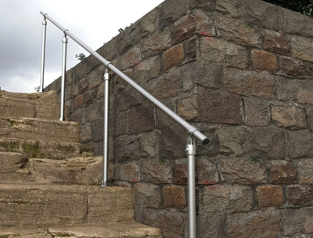 VELKA Outdoor Industrial Pipe Handrail - Rack n Rail