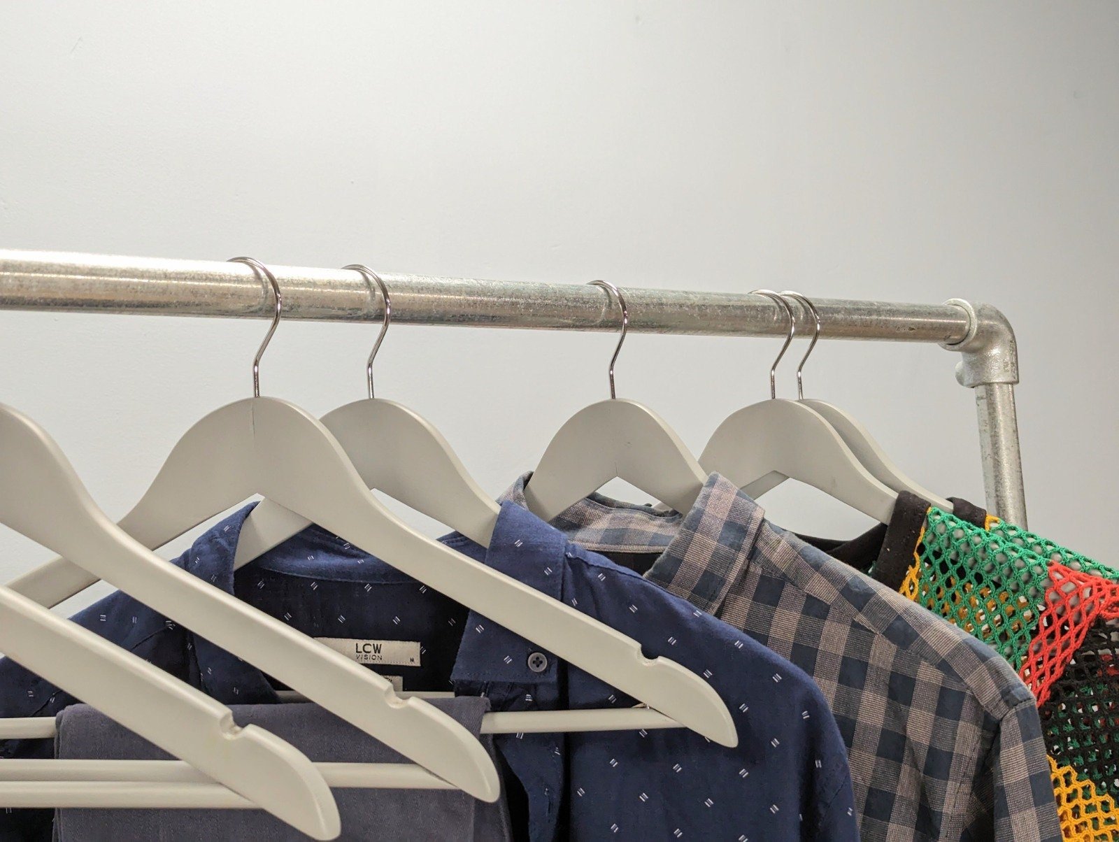VILKO Clothing Rail - Handmade Industrial Clothing Rack - Rack n Rail