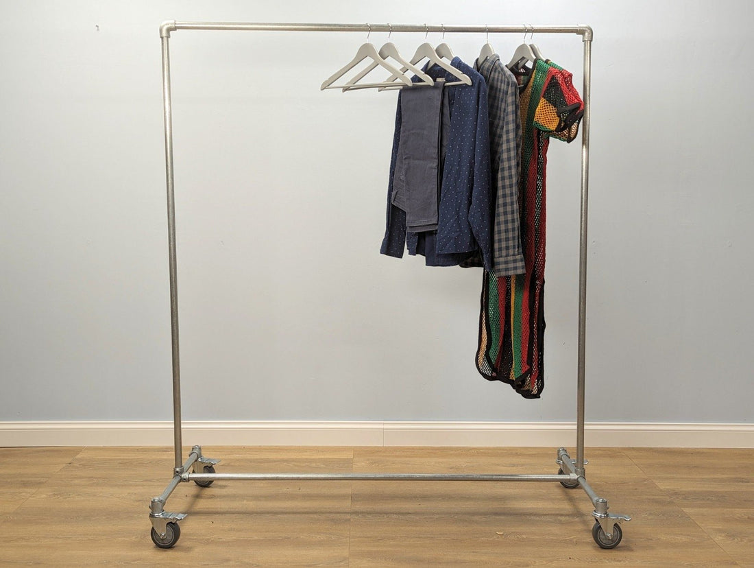 VILKO Clothing Rail - Handmade Industrial Clothing Rack - Rack n Rail