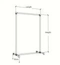 VINLO Free - standing Lucite clothing rack - Rack n Rail