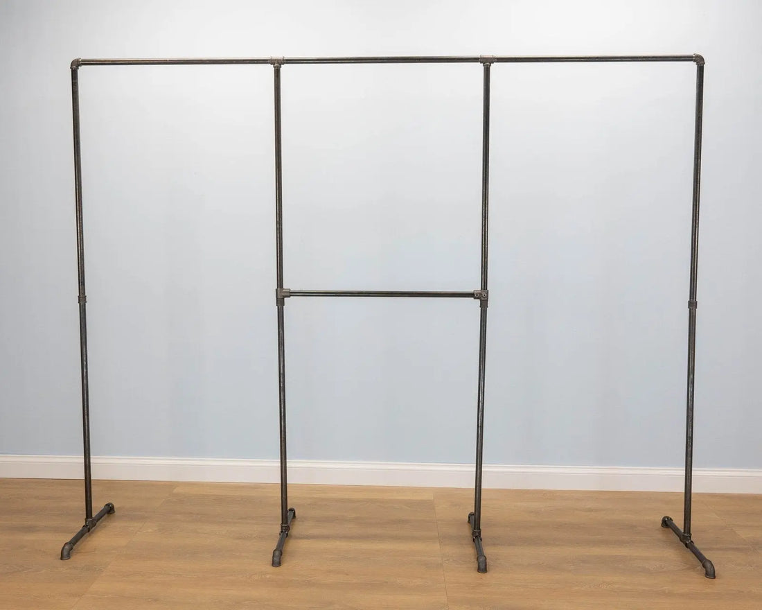 XERVO Industrial Pipe Clothing Rack - Rack n Rail