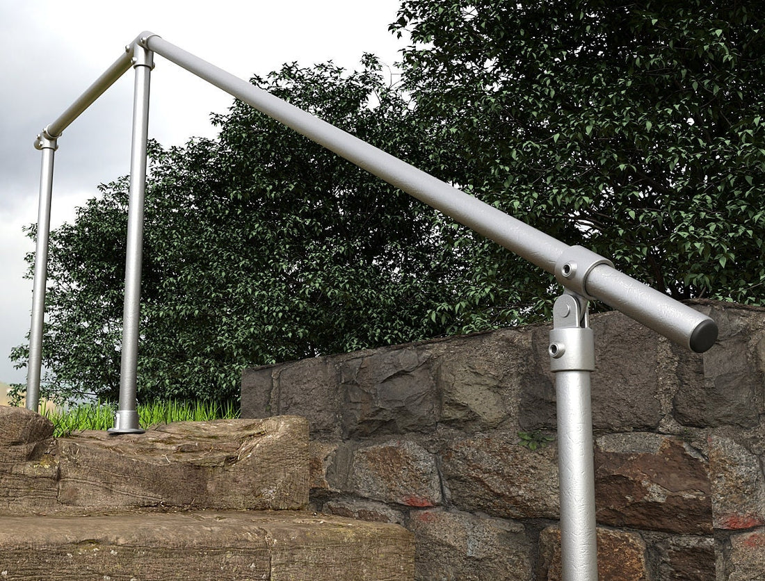 TRINDA Industrial Outdoor Galvanized Pipe Handrail