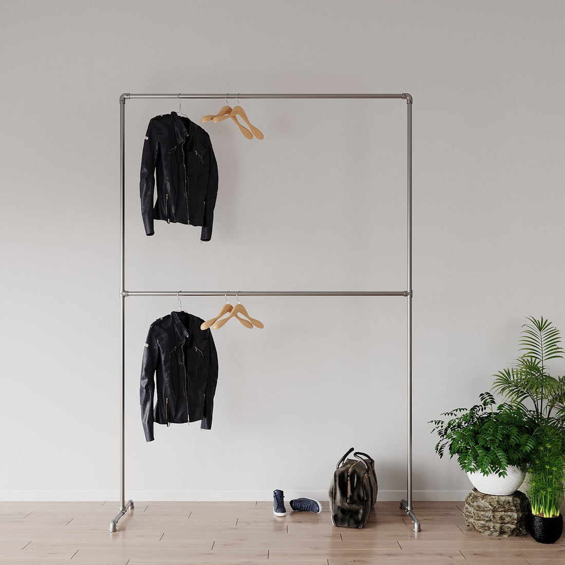 LOKRA Industrial Clothing Rack