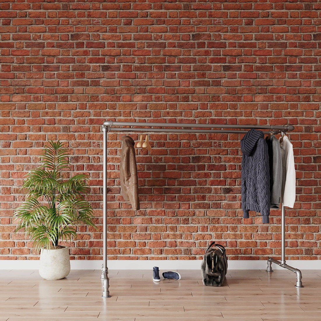 VILSE clothing rail  | storage Industrial Free Standing Clothes Rail