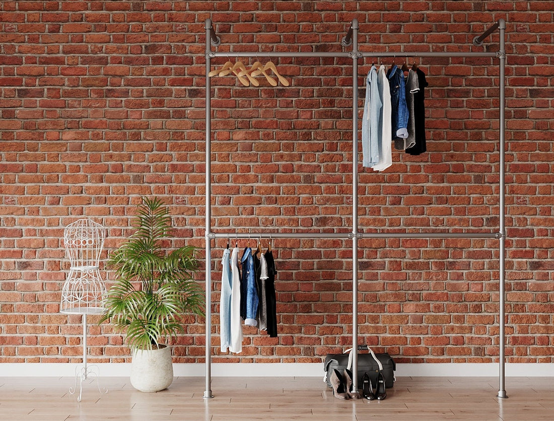 TREVA Industrial Clothes Rack