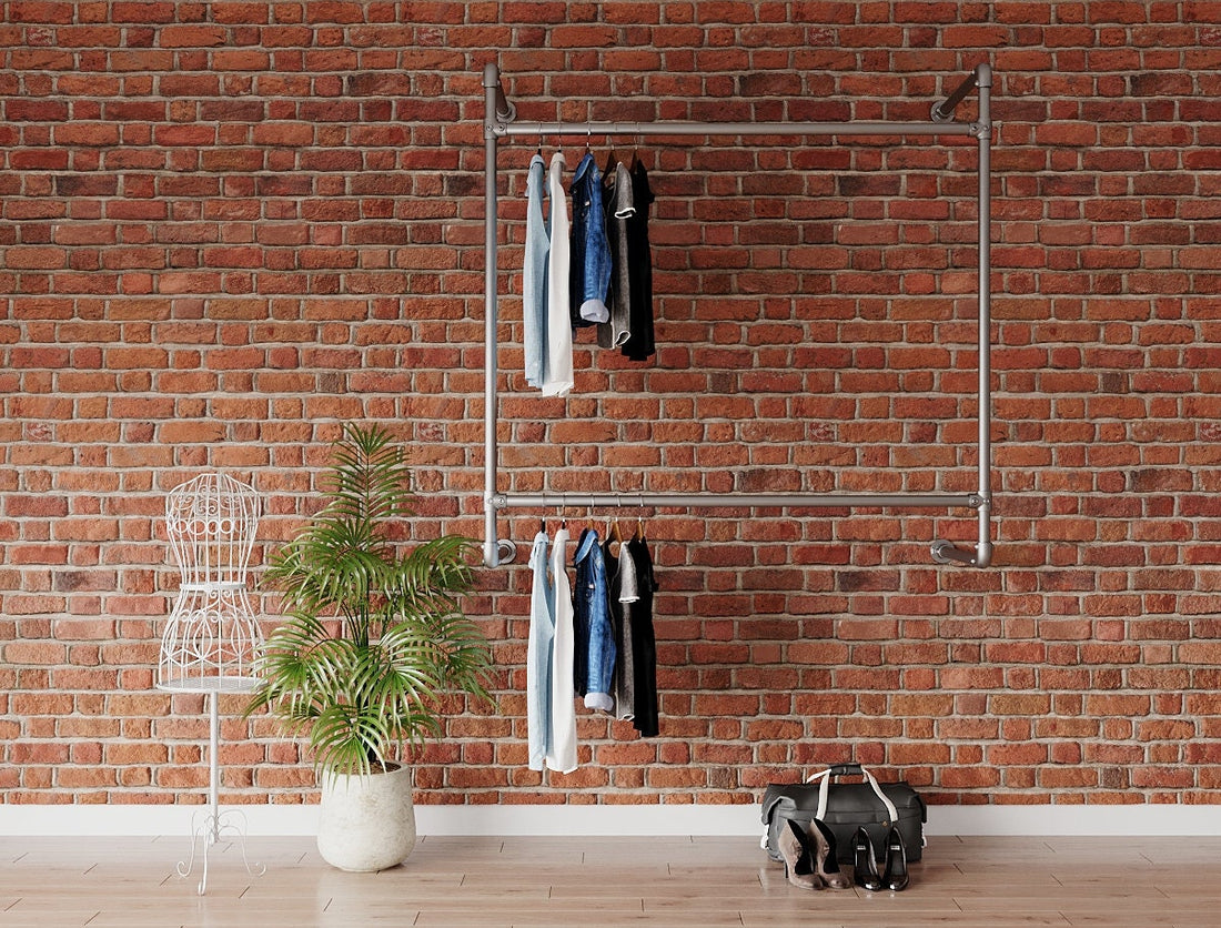 LUTRO Clothing Rail - Wall-Mounted