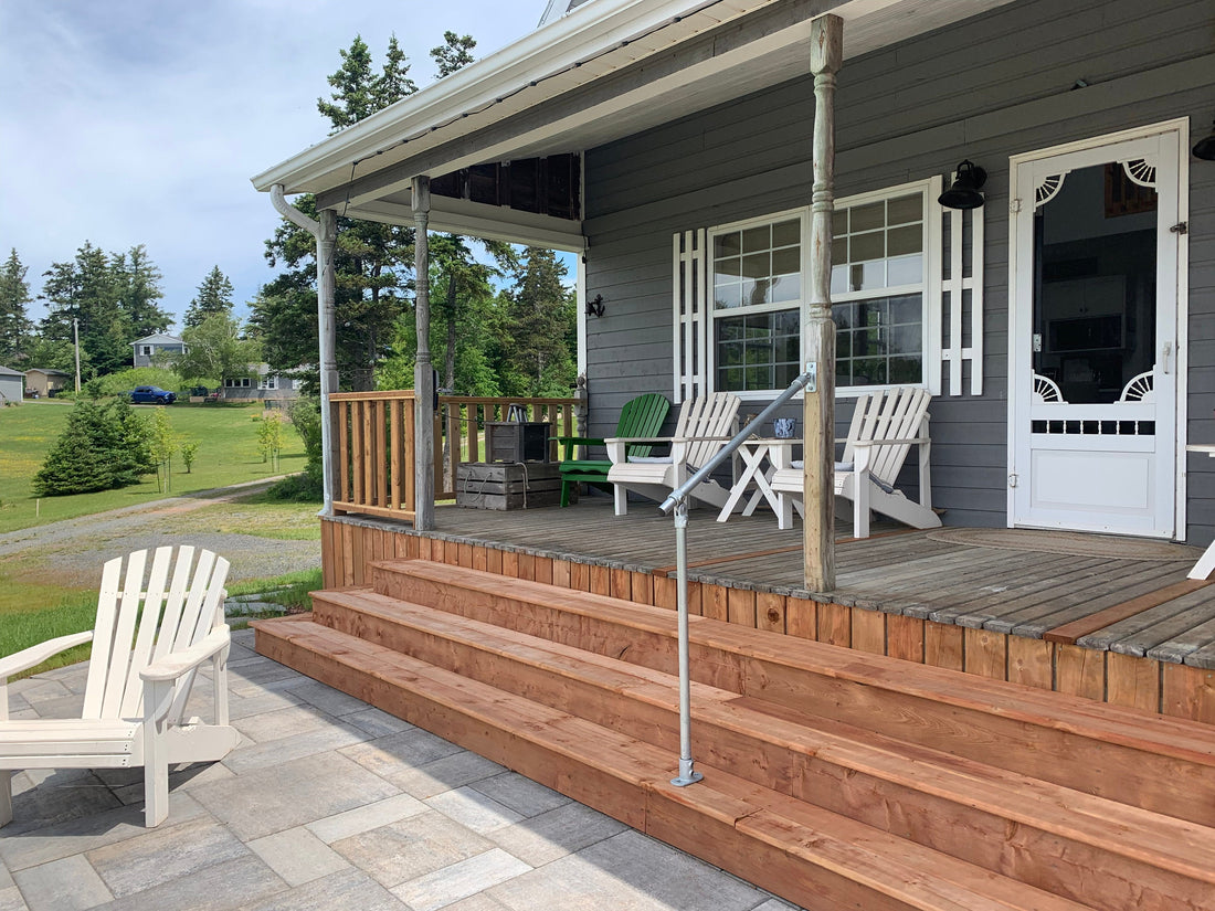 PILVA Outdoor Stair Railing Variable Angle Handrail