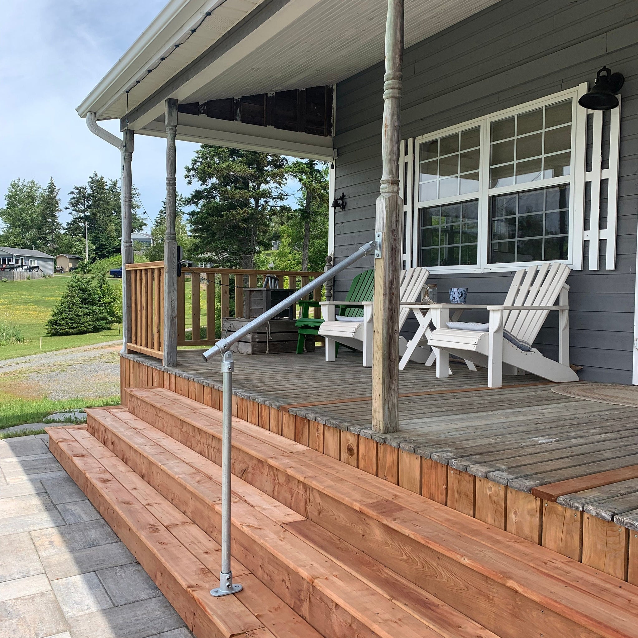 PILVA Outdoor Stair Railing Variable Angle Handrail