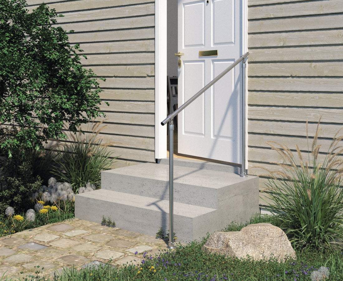 TROLA Galvanized Outdoor Pipe Handrail
