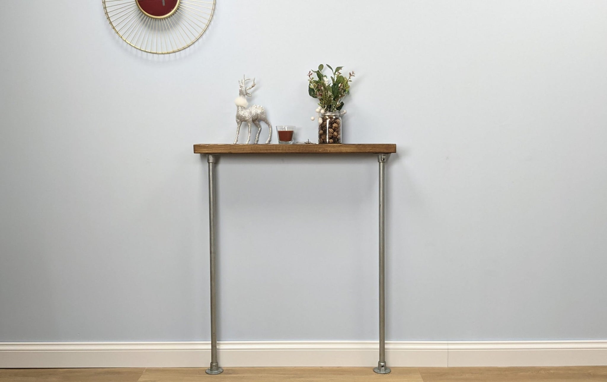 23x4cm Industrial Wooden Console Table