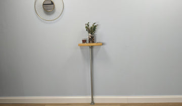 14x4cm Galvanised Console Table
