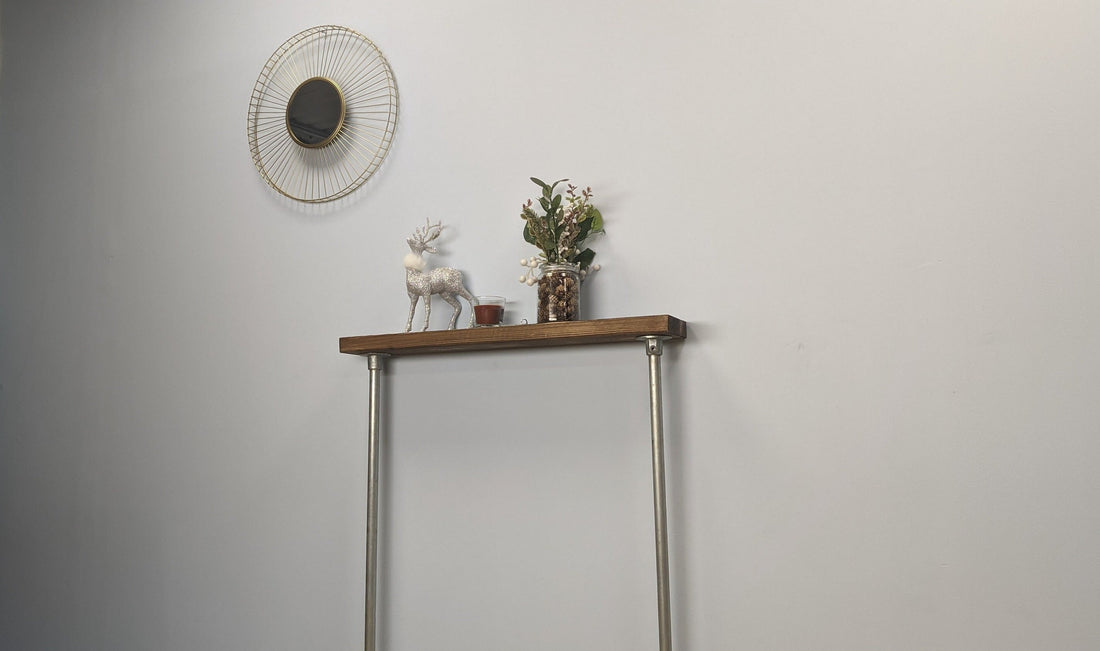 23x4cm Industrial Wooden Console Table