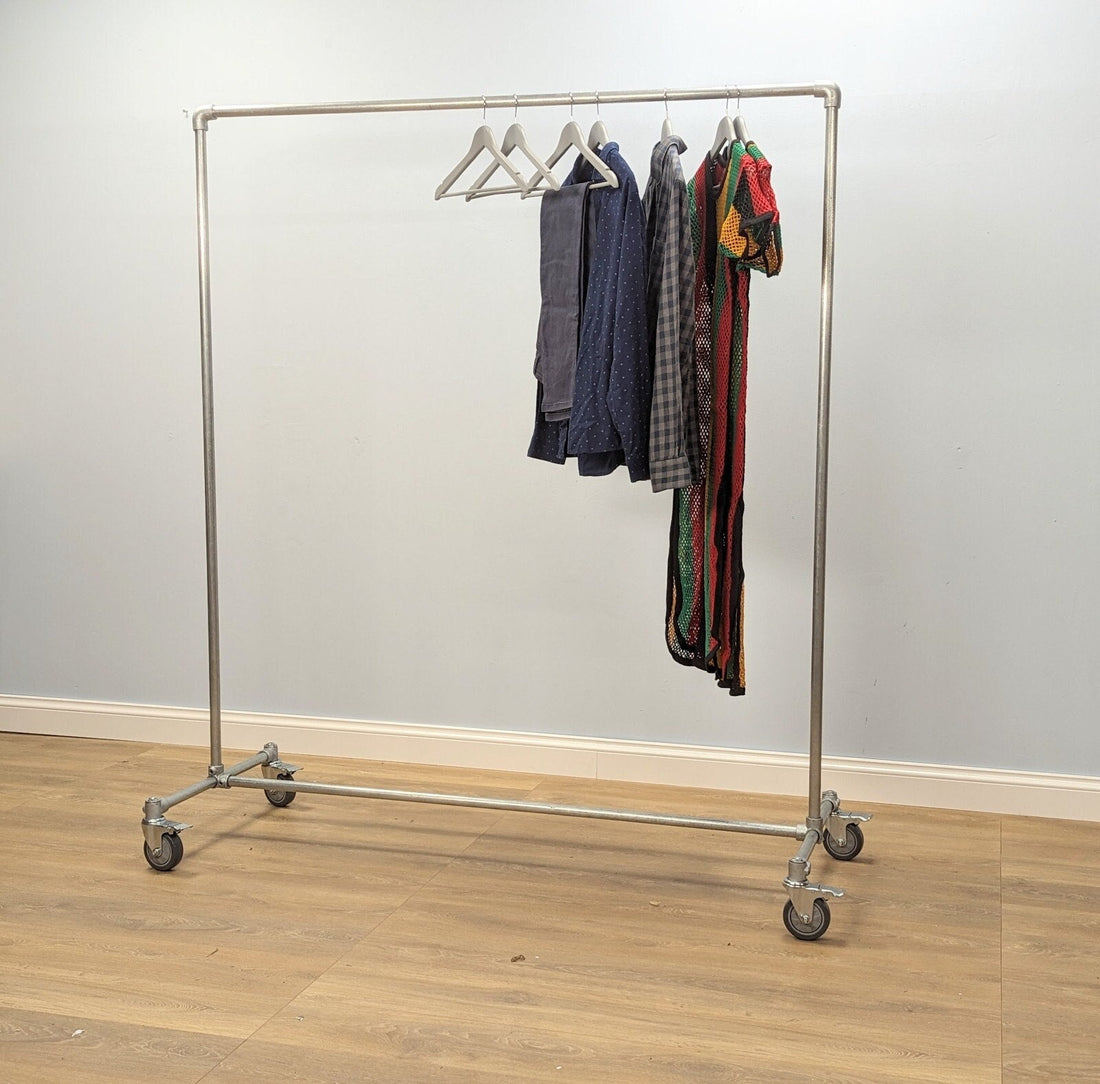 VILKO Clothing Rail - Handmade Industrial Clothing Rack