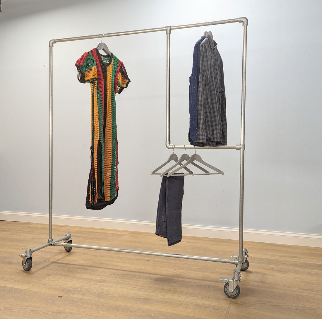 JORMA Vintage Industrial Clothing Rack