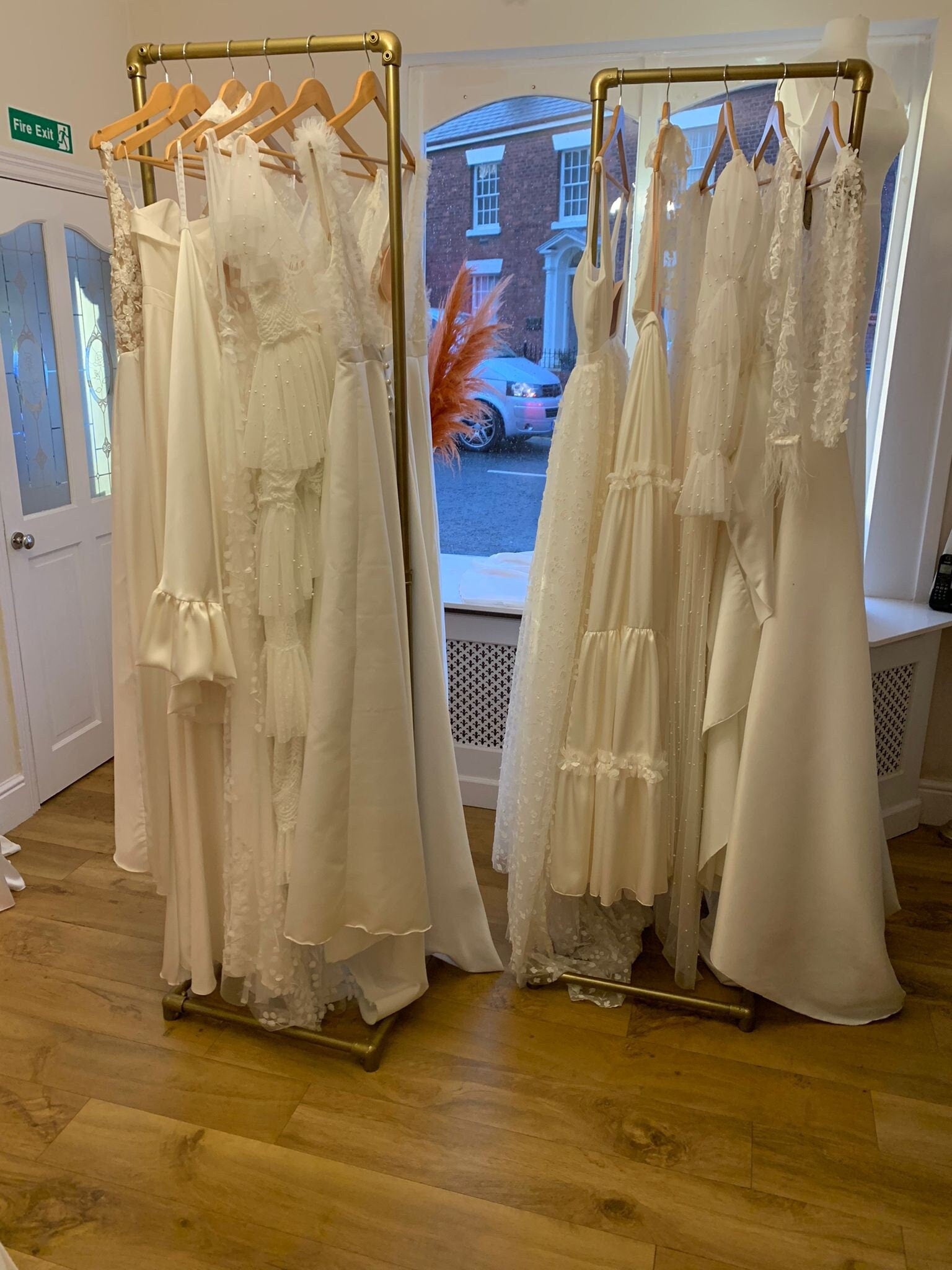 TILKA Boutique Store Gold Clothing Rack