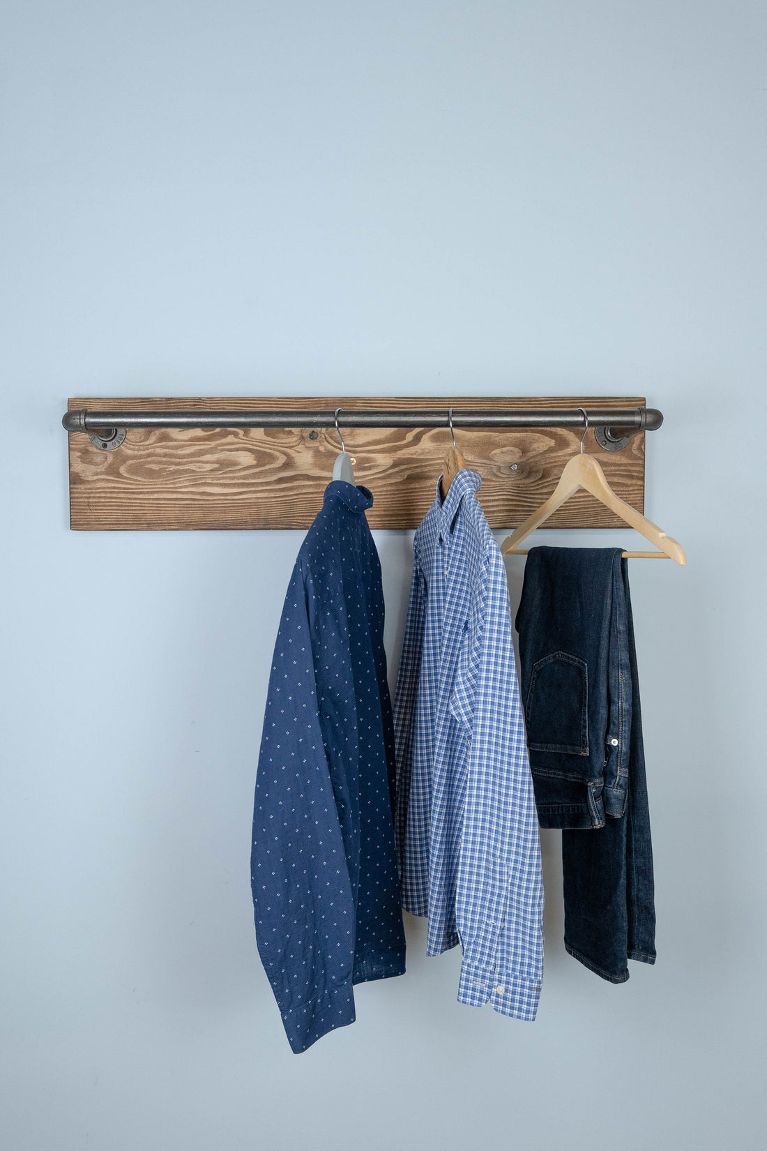 NOVRA Industrial-Style Wall Mounted Clothes Rail