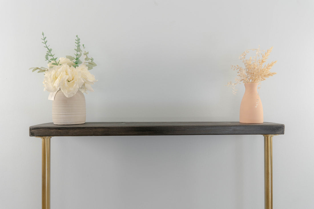 23x4cm Industrial Wooden Console Table