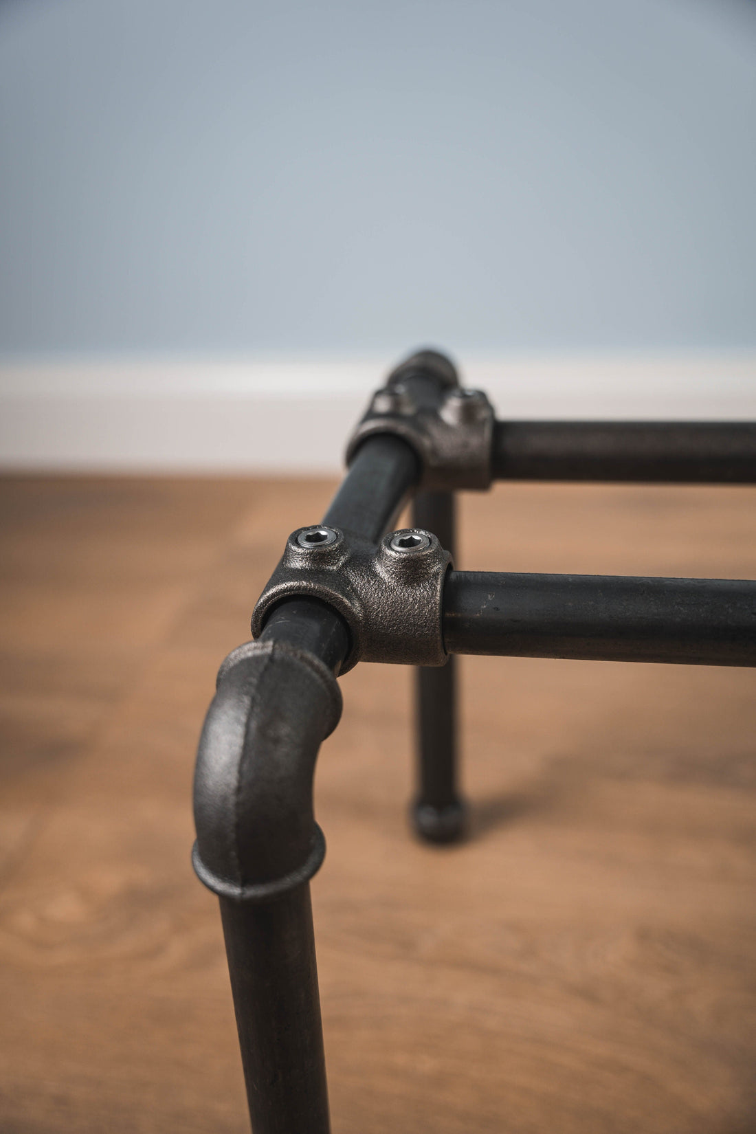 KOLPA Free standing Metal Pipe Shoe Rack