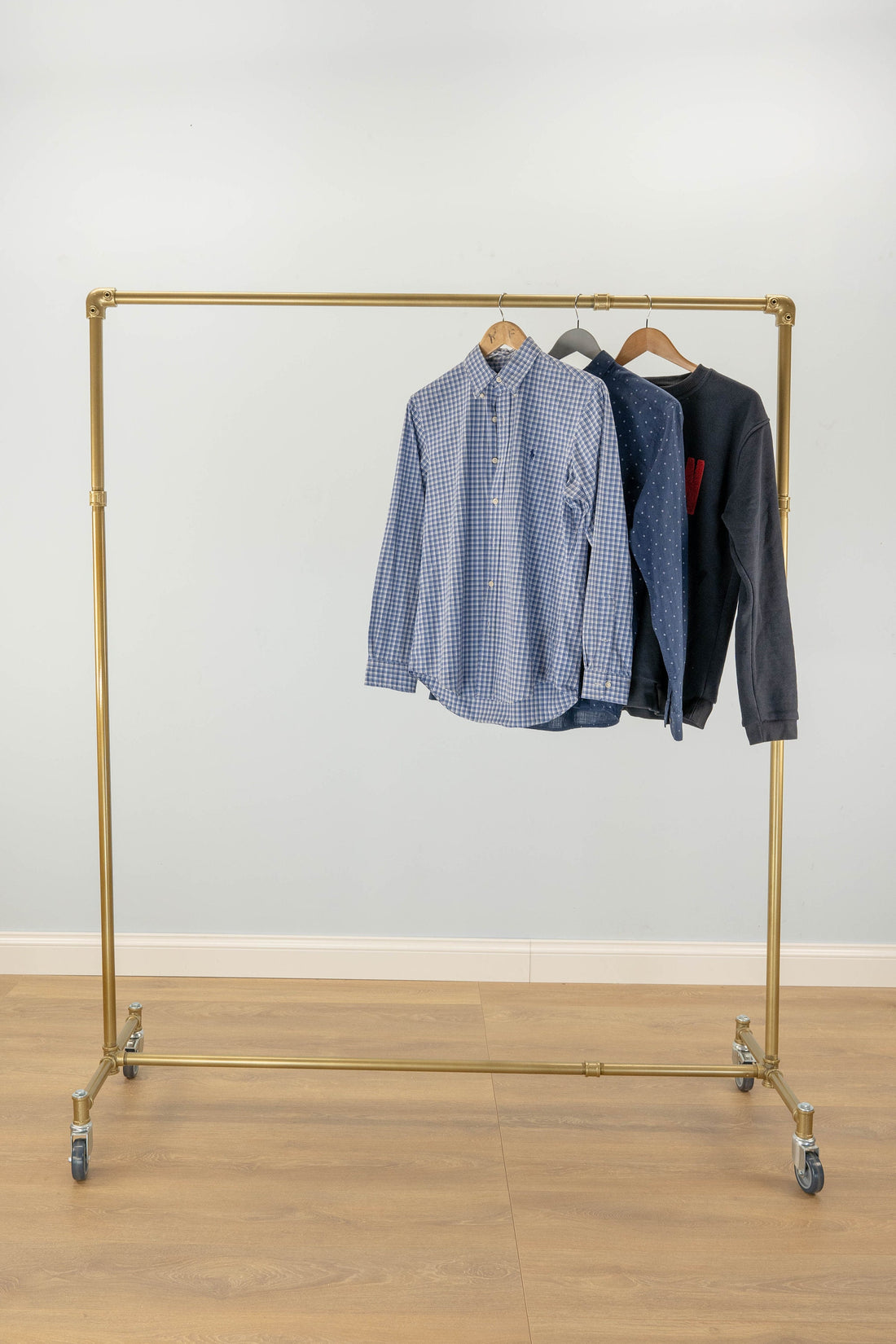 RYLVA Gold Clothing Rail