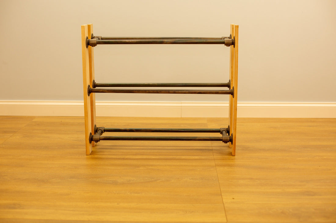 JOVKA Minimalist Shoe Rack with Pipe Fittings