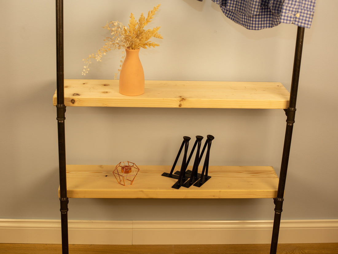 LINTRA 3 Tiered shelf clothing rack