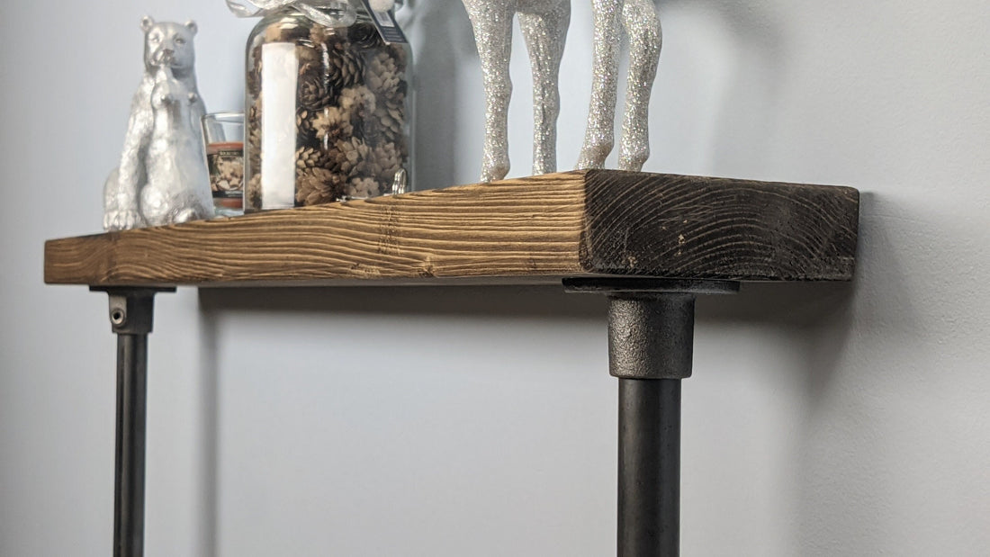 23x4cm 2 leg Industrial Console Table