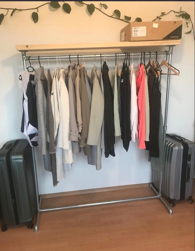 NODREK Free Standing Clothing Rack with Shelf