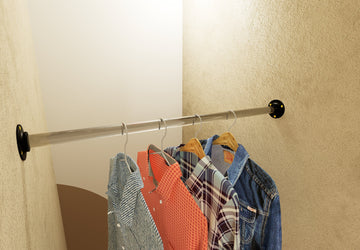 VINRA Lucite wall-to-wall rack