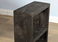 LIVNO Rustic end table with two shelves Side Table - Rack n Rail