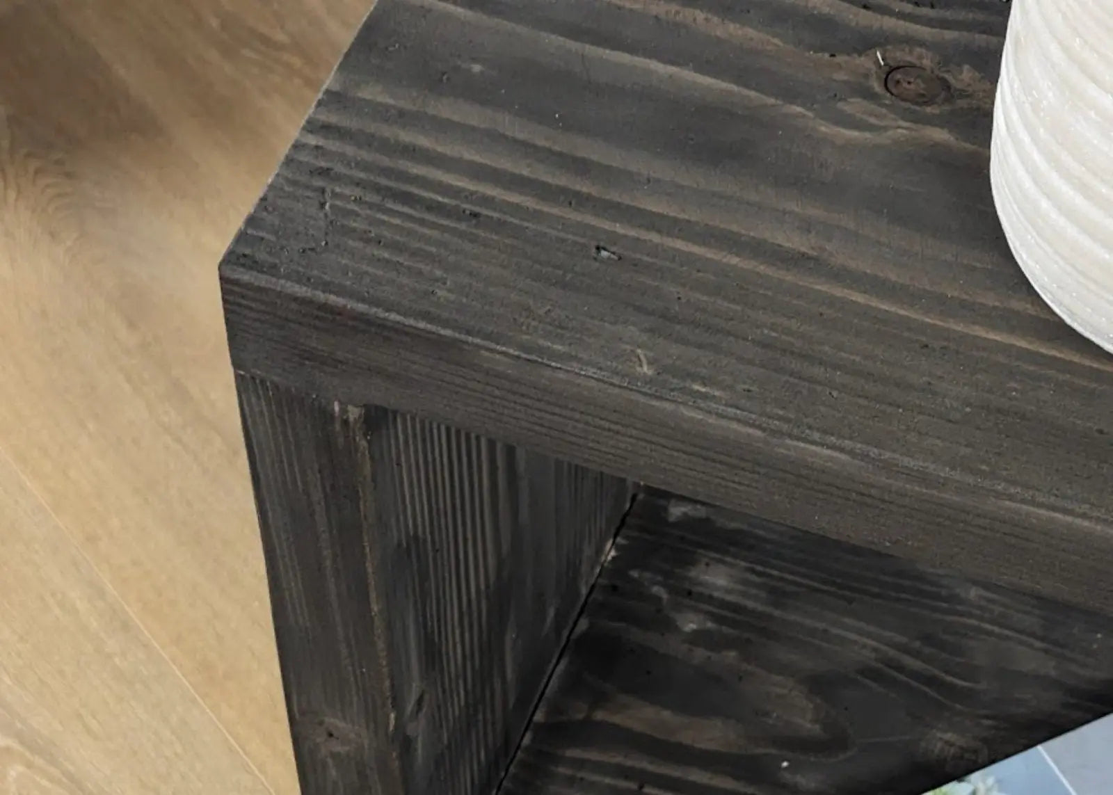 LIVNO Rustic end table with two shelves Side Table - Rack n Rail