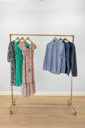RYLVA Gold Clothing Rail - Rack n Rail