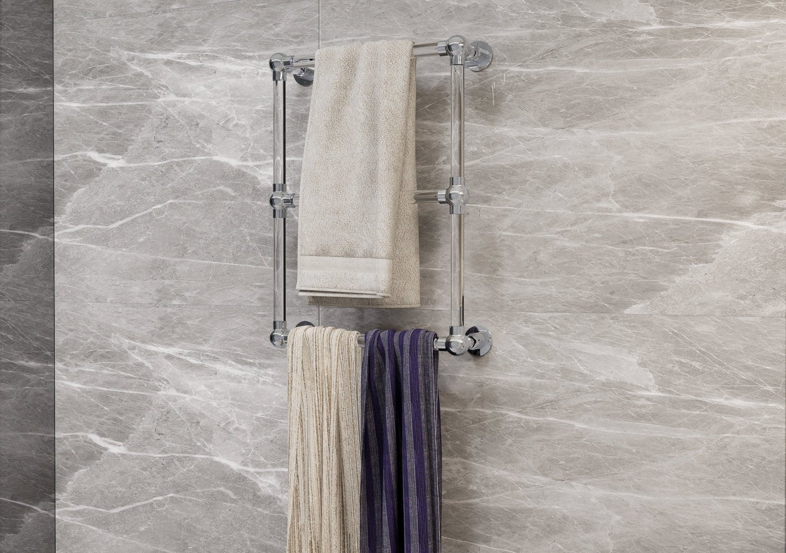 TAVRI Three Bars Towel Rack in Lucite - Rack n Rail